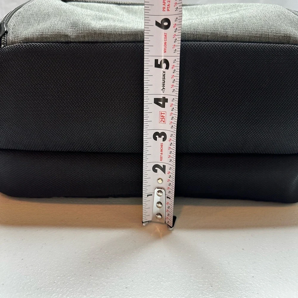 eBags EB2146-16 USB Travel Professional Slim Laptop Backpack Gray W/ Orange Int. - Picture 15 of 16